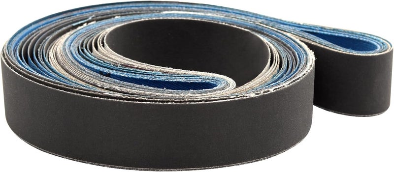 Donanim 2 x 42 Inch Silicon Carbide Sanding Belts, 2x42 Knife Sharpening Belt Sander Belts 600 800 and 1000 Assorted Fine Grits,12-Pack - Image 1